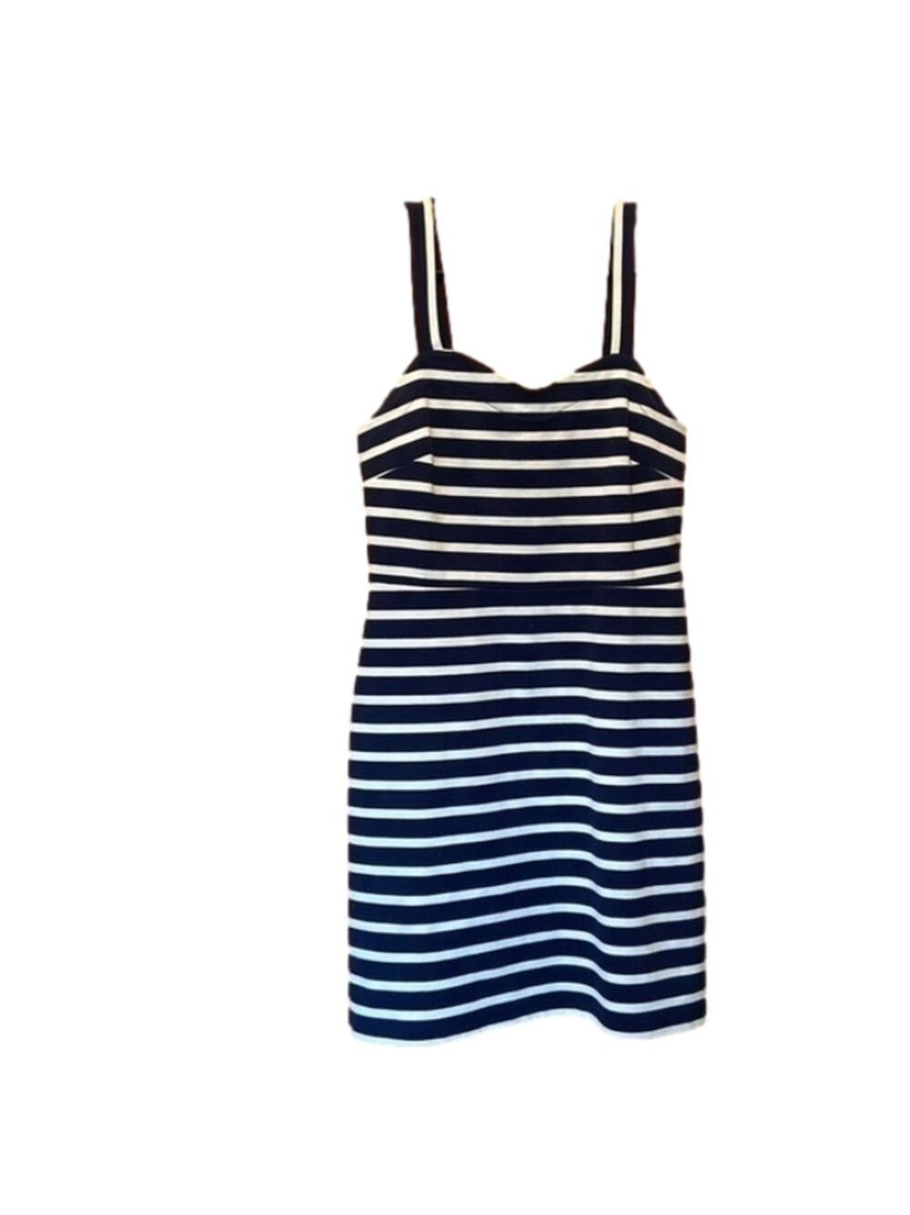 Old Navy Stripped A-Line Navy and White Dress Size Small